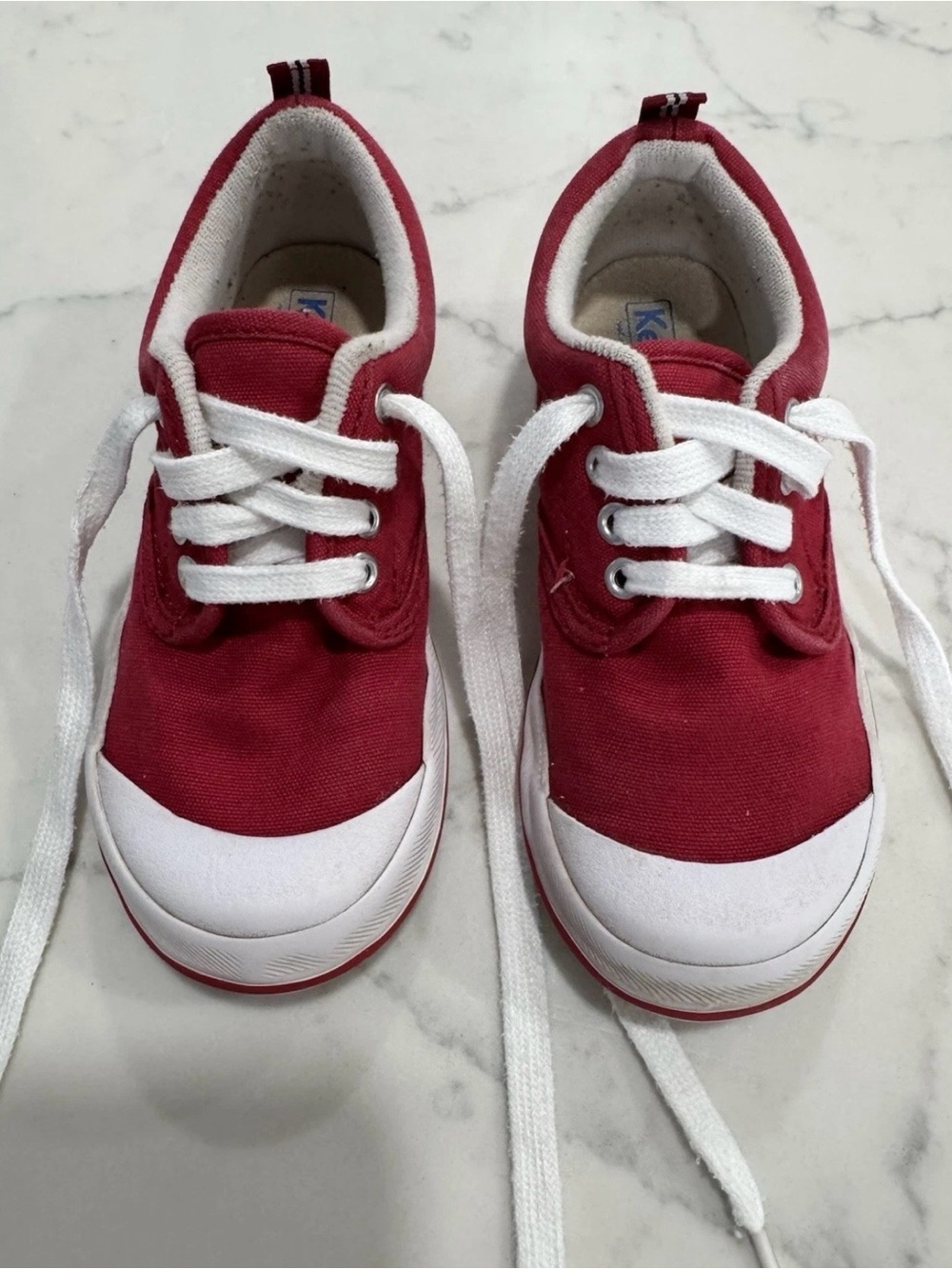 Keds Kids Low-Top Lace-Up Sneakers Graham Red 10W Round Toe - Picture 10 of 10